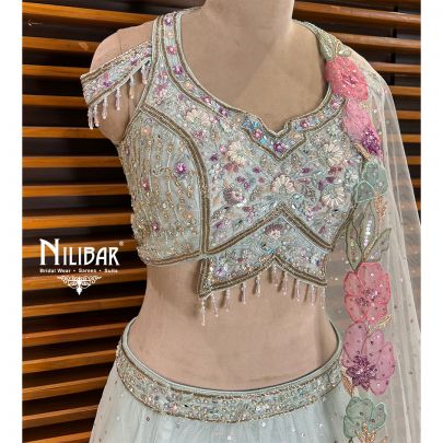 Pastel Blue Lehenga