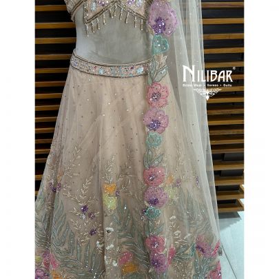 Light Peach Lehenga