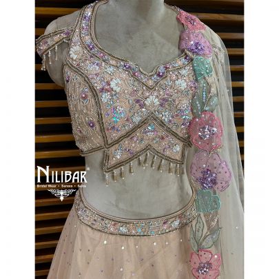 Light Peach Lehenga