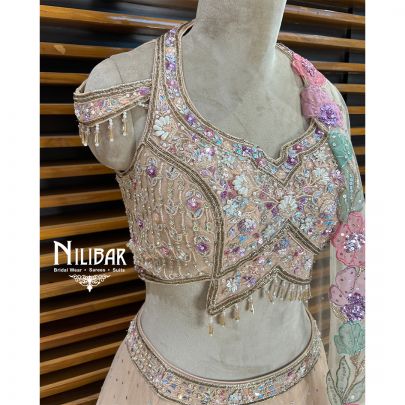 Light Peach Lehenga
