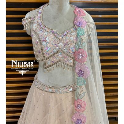 Light Peach Lehenga