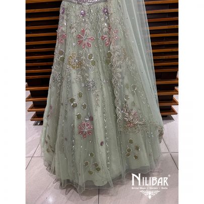 Tea Green Lehenga
