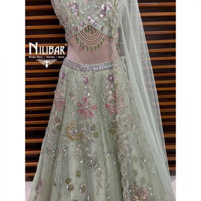 Tea Green Lehenga