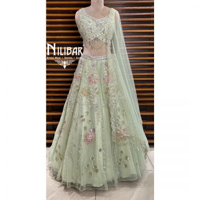 Tea Green Lehenga