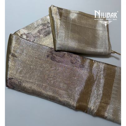 Ivory Gold Silk Kanjivaram Saree