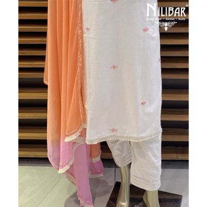 Off White Kota Cotton Suit