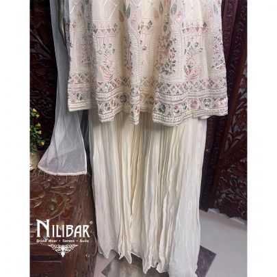 White Georgette Garara Suit