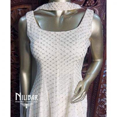 White Georgette Garara Suit