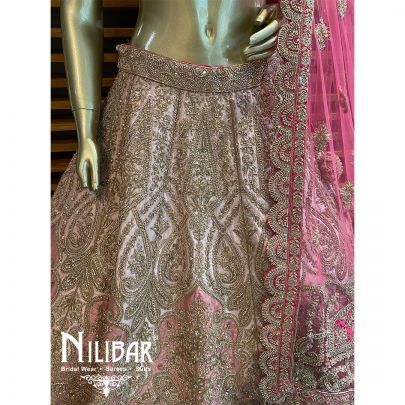 Baby Pink Net Lehenga