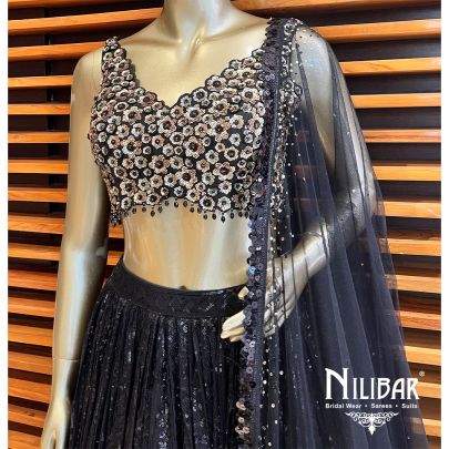 Black Net Casual Lehenga