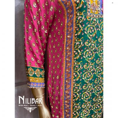 Multicolor Crepe Suit