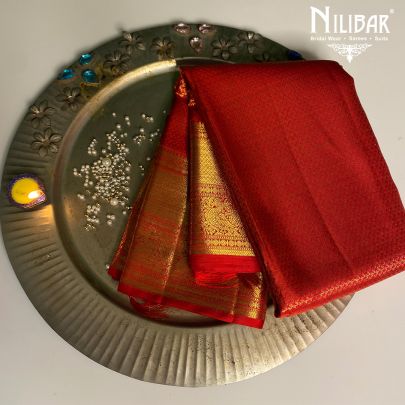 Red Silk Kanjivaram Saree