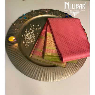 Pink Silk Kanjivaram Saree
