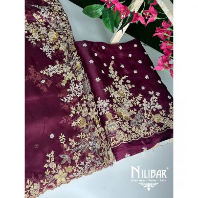 Wine Unstitched Suit