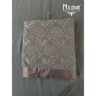 Blush Blue Thread & Swarovki Georgette Suit