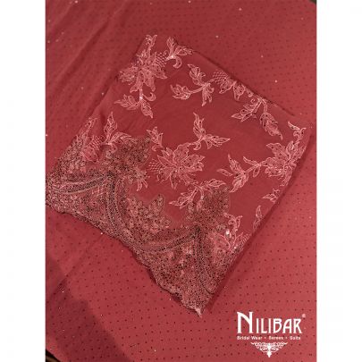 Rust Georgette Suit