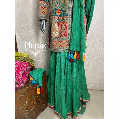 Jungle Green Garara Suit