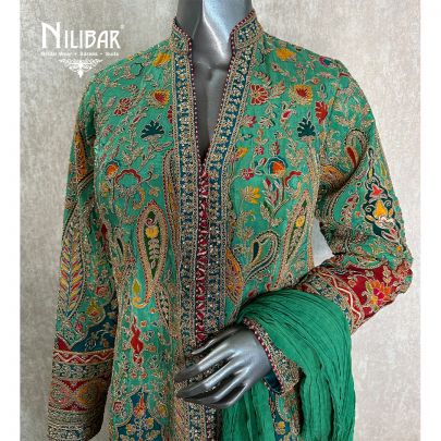 Jungle Green Garara Suit