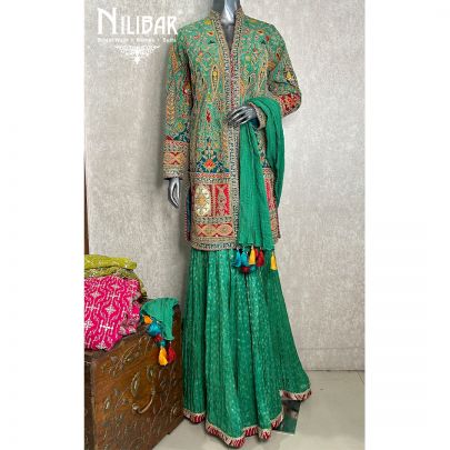 Jungle Green Garara Suit