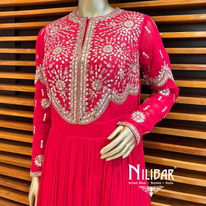 Red Georgette Anarkali