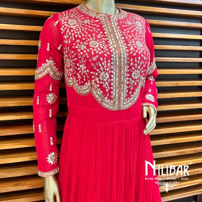 Red Georgette Anarkali