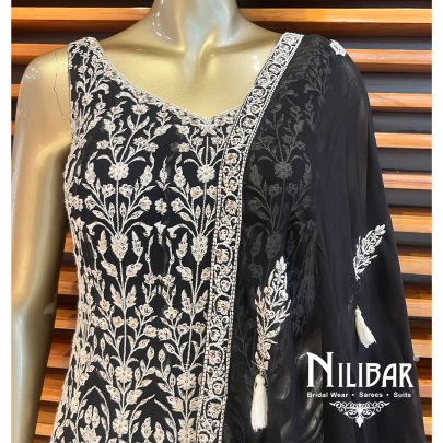 Black Georgette Anarkali