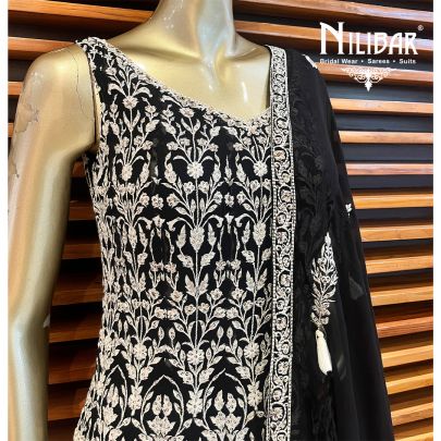 Black Georgette Anarkali