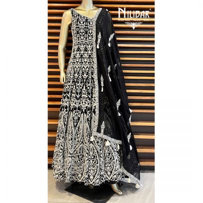 Black Georgette Anarkali