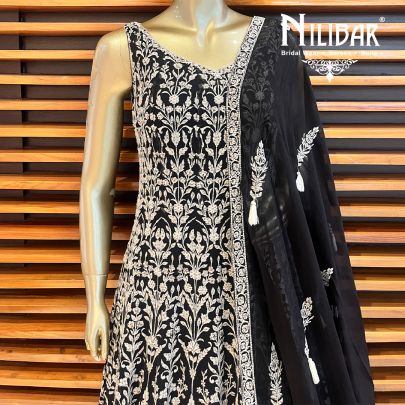 Black Georgette Anarkali
