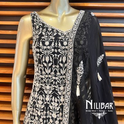 Black Georgette Anarkali