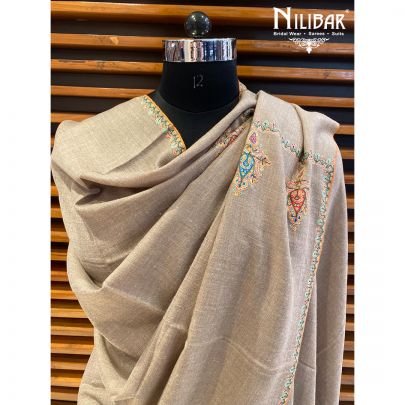 Biscuit Pure Pashmina Shawl