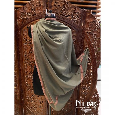 Laurel Green Pure Pashmina Shawl
