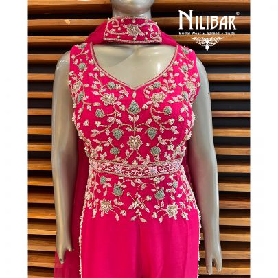 Hot Pink Net Jumpsuit