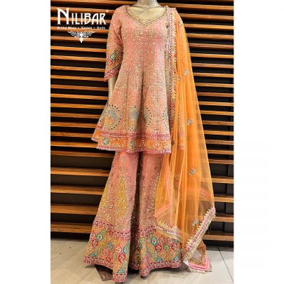 Baby Pink Silk Suit