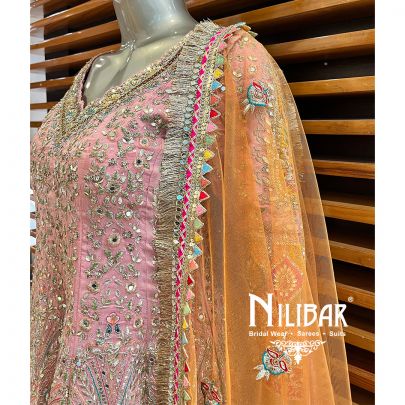 Baby Pink Silk Suit