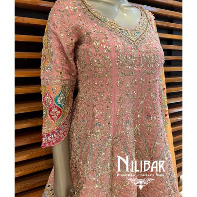 Baby Pink Silk Suit