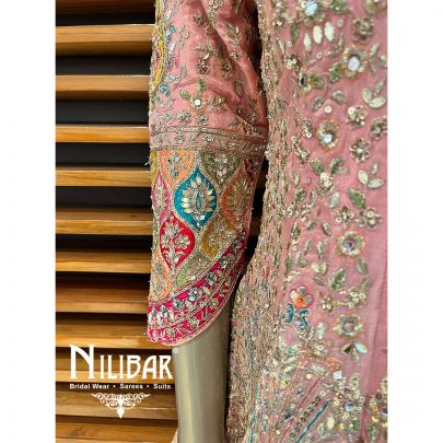 Baby Pink Silk Suit