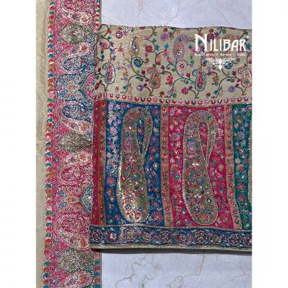 Pistachio Green Brocade Silk Unstitched Suit