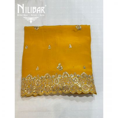 Yellow Crepe Unstitched Suit