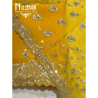 Yellow Crepe Unstitched Suit