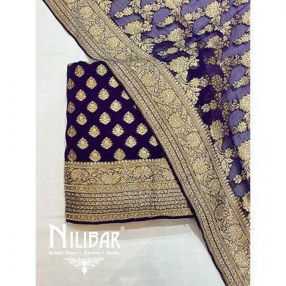 Violent Georgette Unstitched Suit