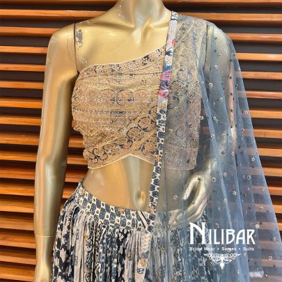 Multicolor Silk Casual Lehenga