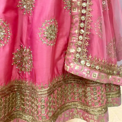 Beautiful Watermelon Pink Anarkali Suit
