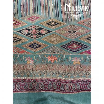 Sea Green Crepe Unstitched Suit