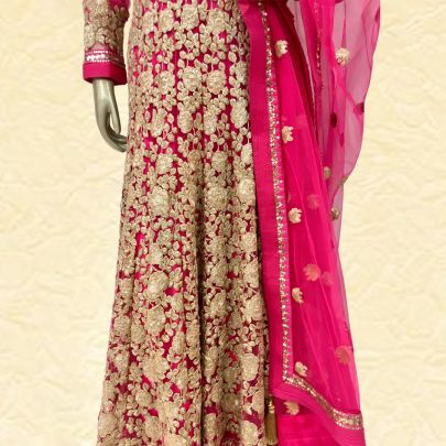 Dark Pink Anarkali Suit