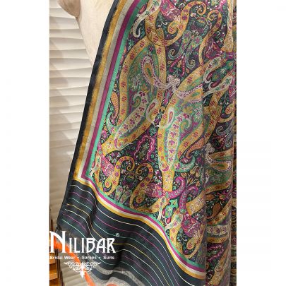 Multicolor Jamdani Silk Dupatta