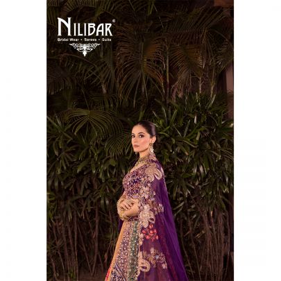 Multicolor Silk Bridal Lehenga