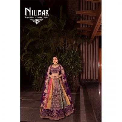 Multicolor Silk Bridal Lehenga