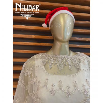 White Silk Indo Western Co-ord Set