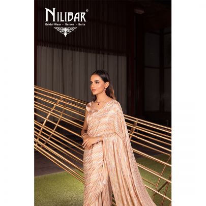 Pink Georgette Saree